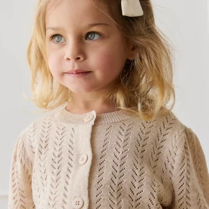 Luna Pointelle Knit Cardigan - Image 2