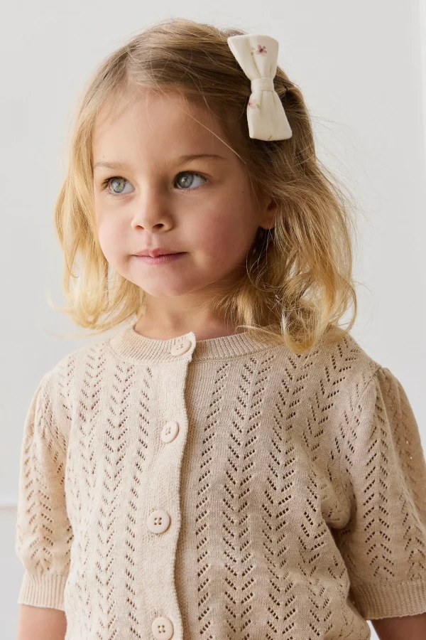 Luna Pointelle Knit Cardigan - Image 2